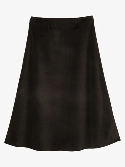 دامن سایز بزرگ مخمل پاییزه زنانه میدی 20109