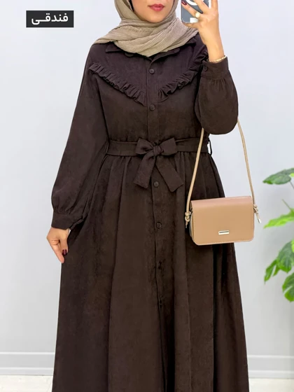 پیراهن عروسکی مخمل حورناز کد 968243