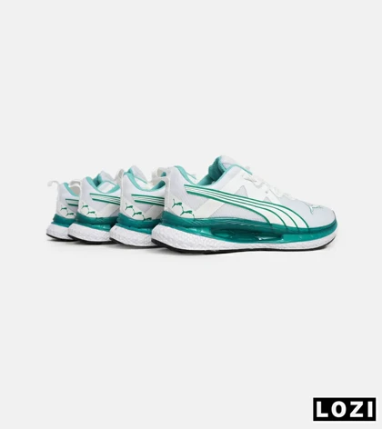 کفش کتانی ورزشی مردانه و زنانه سفید سبز PUMA