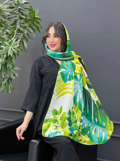 شال طرح برگ انجیری