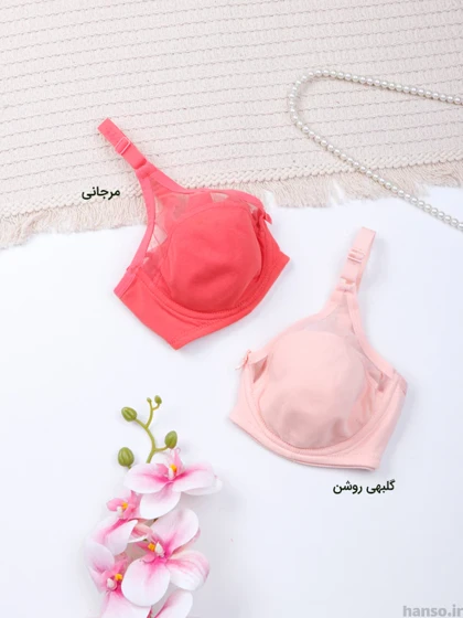سوتین پرسی نخی شیشه‌ای فنردار ایزابلا کد 065