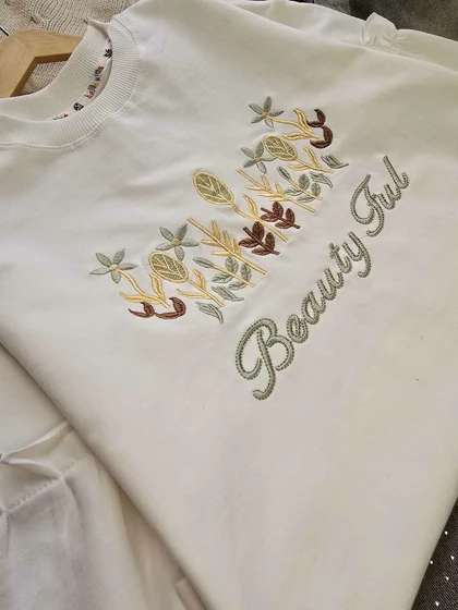 بلوز شلوار دخترانه گلدوزی شده