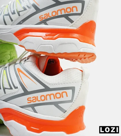 کفش کتانی بزرگ پا سفید نارنجی سالومون Salomon X ULTRA