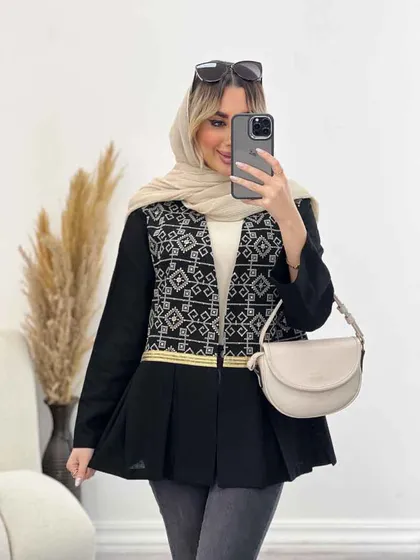 مانتو لینن جلو پیله
