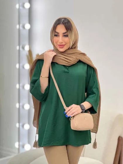مانتو جلو بسته یقه دار