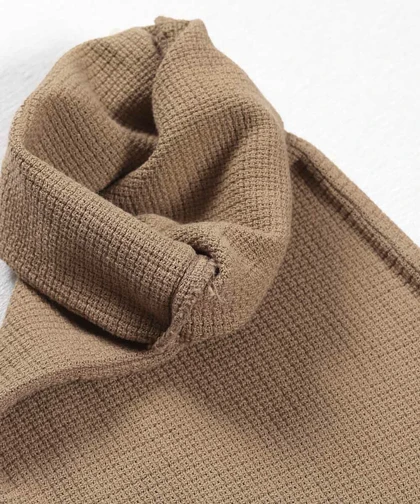 شلوار کنفی بگ و کمر کش کرم تیره 1020