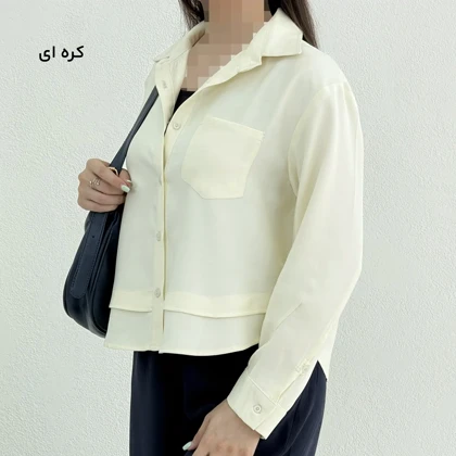 شومیز زنانه سیلک پایین دوبل | آی بولک