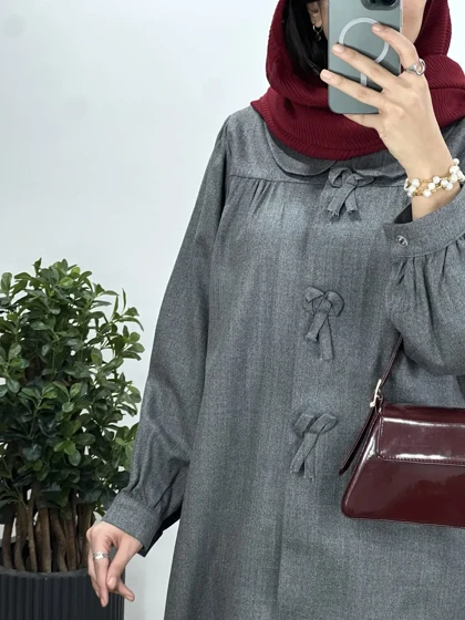 مانتو بلند پشمی پروانه(ایراد دار)