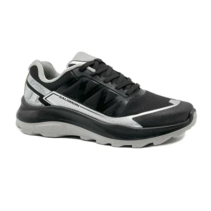 کتانی مردانه مدل سالامون SALOMON رنگ مشکی طوسی کد 9262