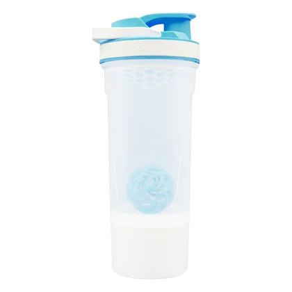 شیکر دو تیکه ورزشی افرا مدل Chg-GNT ظرفیت 0.7 لیتر بهمراه جا قرصی و پودر