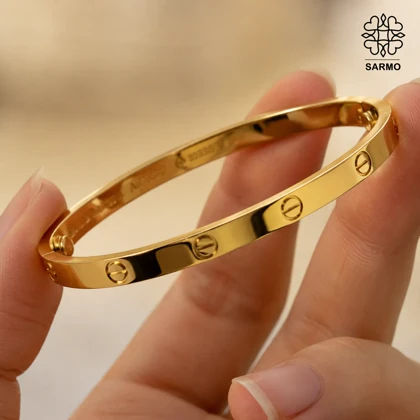 بنگل کارتیر استیل طلایی کد 509428023-28