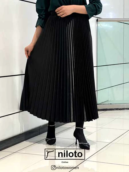 دامن پلیسه ساتن مجلسی (5500)