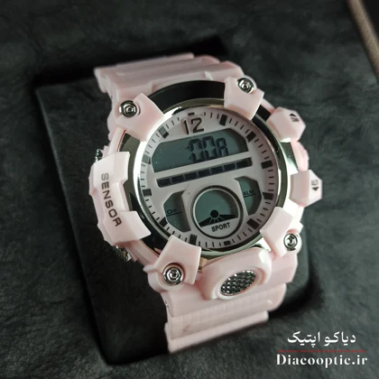 ساعت مچی دخترانه دیجیتالی برند جی شاک مدل G1267 بند رابر