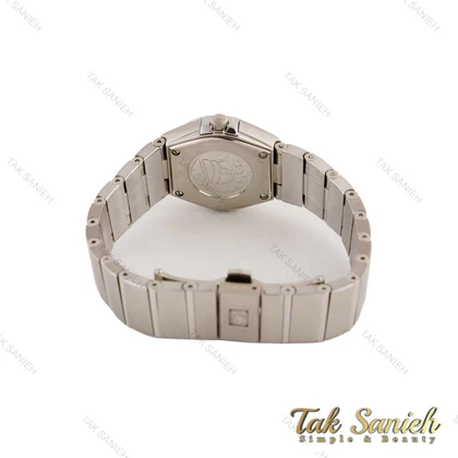 ساعت امگا کانسلیشن زنانه نقره ای دورنگین صفحه صدف Omega-4788-L