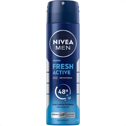 اسپری ضد تعریق مردانه نیوآ NIVEA مدل Fresh Active محافظت 48 ساعته 150ml