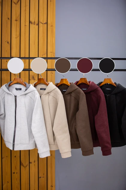 سویشرت زنانه کلاهدار استردار