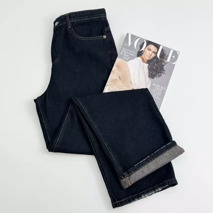 شلوار جین نیم بگ 1008158