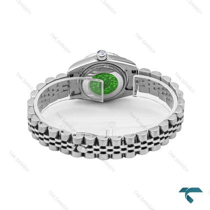 ساعت رولکس زنانه استیل صفحه سرمه ای خطی اسمال Rolex-6542-L