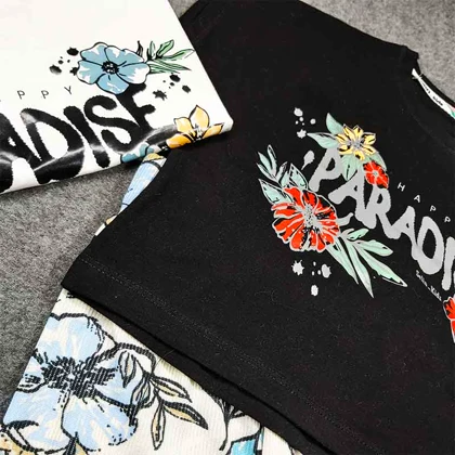کراپ شلوارک دخترانه PARADISE