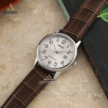 ساعت کاسیو بند چرمی Casio MTP-V002L-7B2
