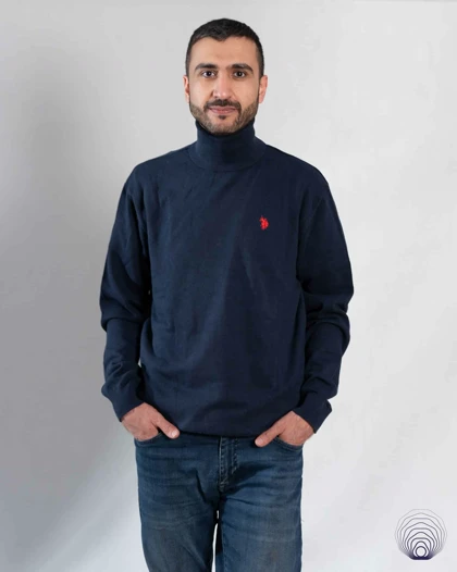 پلیور یقه اسکی مردانه U.S.Polo Assn – دو رنگ کاربردی