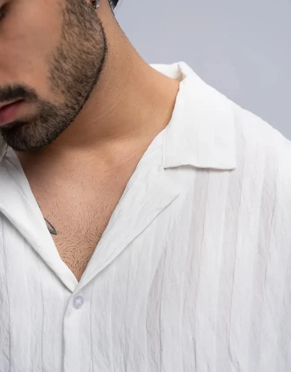 آستین بلند ژاکارد یقه انگلیسی