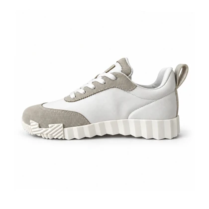 کتانی هرمس سفیدطوسی کد 2354 / HERMES SNEAKERS