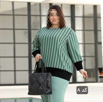 شومیز سایز بزرگ مدل پریسا