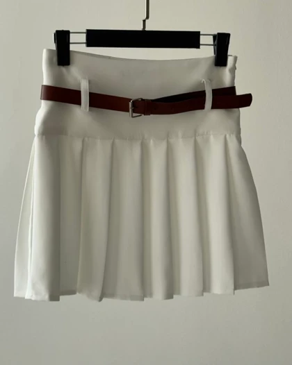 دامن پلیسه کمردار کد 400010