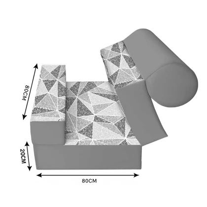 کاناپه تخت شو یک نفره مینیمال هندسی مدل M1108