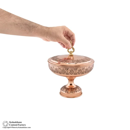 شکلات خوری دربدار مس دیبا رنگ مسی کد 1074