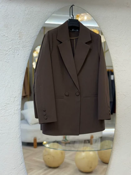 کت لینن chocolate 402