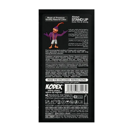 کاندوم استند آپ کلاسیک کدکس 12 عدد