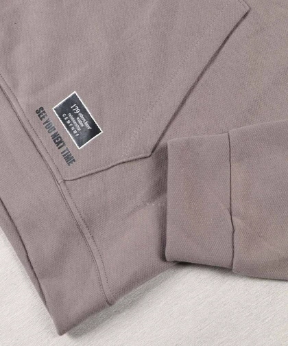 هودی ساده طوسی و فری سایز 1462