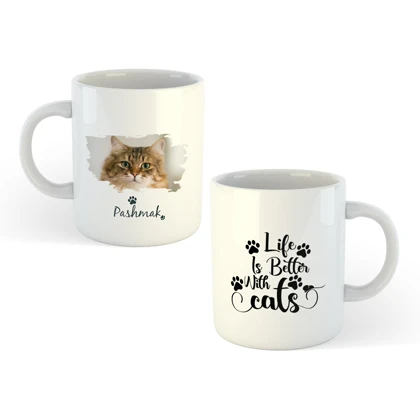 ماگ سرامیکی سفارشی طرح پت