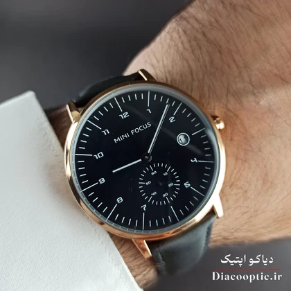 ساعت مچی مردانه اورجینال موتور ژاپنی برند مینی فوکوس مدل Mf0303G.06 بند چرم