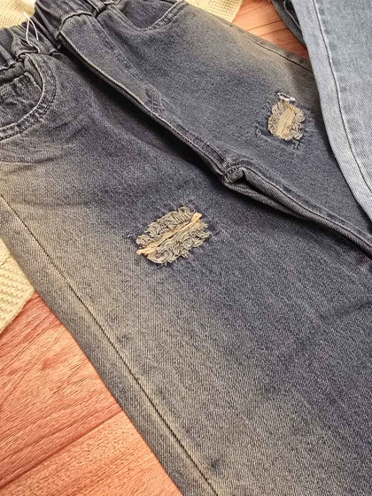 شلوار جین کمرکش اسپرت بگ