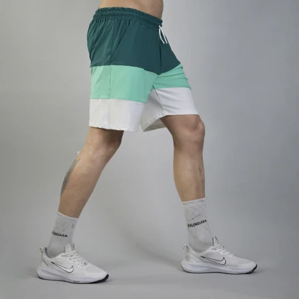 شلوارک ورزشی مردانه نایک مدل VHD-Dri Fit-3G1187 فیروزه ای