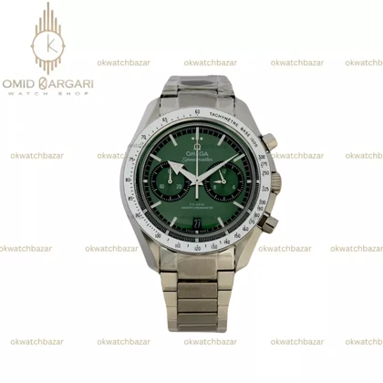 ساعت مچی امگا اسپیدمستر بند سیلور صفحه سبز Omega Speadmaster