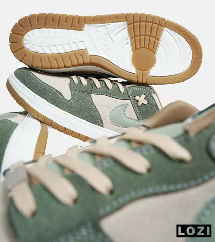 کفش کتانی بزرگ پا سبز کرم نایک NIKE SB