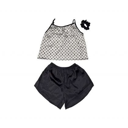 ست تاپ و شلوارک طرح لویی ویتون 074