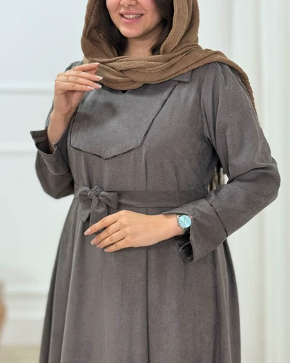 پیراهن مانتویی سیلک مهدیس کد محصول 1564