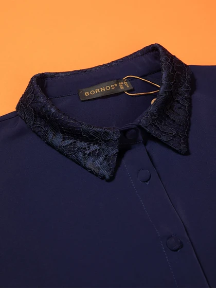 شومیز آستین گیپور مجلسی زنانه مریم