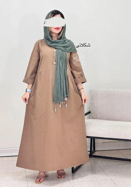 پیراهن مانتویی حنا