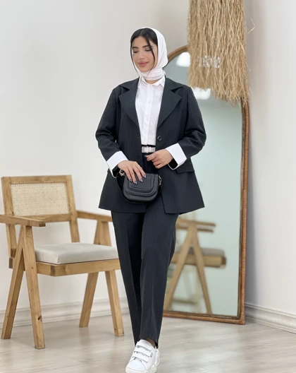 کت و شلوار پاکتی سمیرا(60)کد:4945