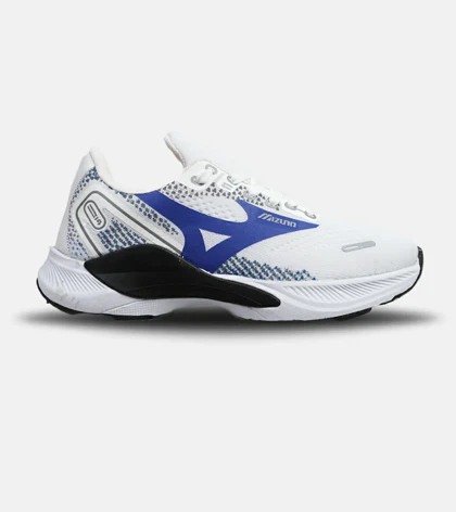 کفش کتانی مردانه سفید آبی MIZUNO wave rider 24