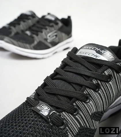 کفش کتانی طبی ورزشی مشکی خاکستری SKECHERS ULTRA GO