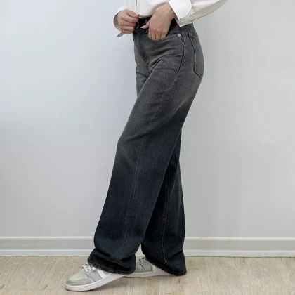 شلوار جین نیم بگ 1007748