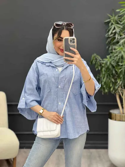 شومیز راه راه نگار