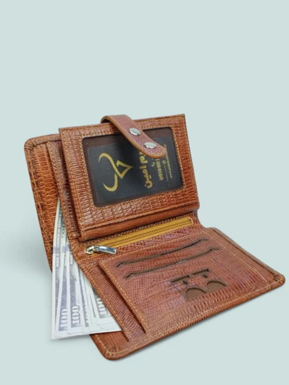 کیف پول دستی چرم طبیعی مدل مرلین